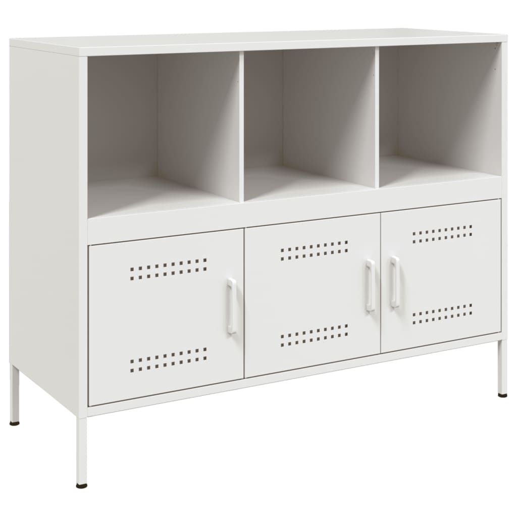 Sideboard Weiß 100,5x39x79 cm Stahl