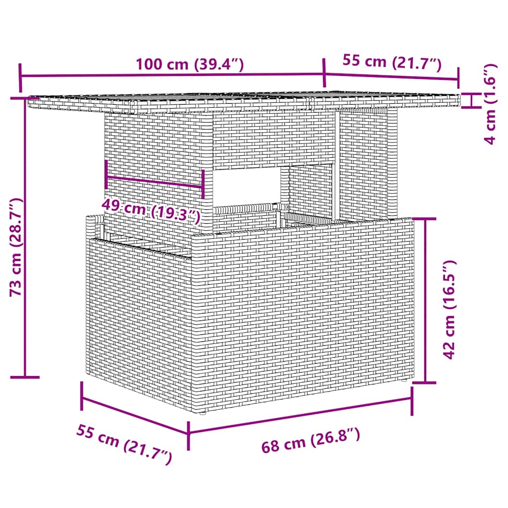 5-tlg. Garten-Sofagarnitur mit Kissen Schwarz Poly Rattan