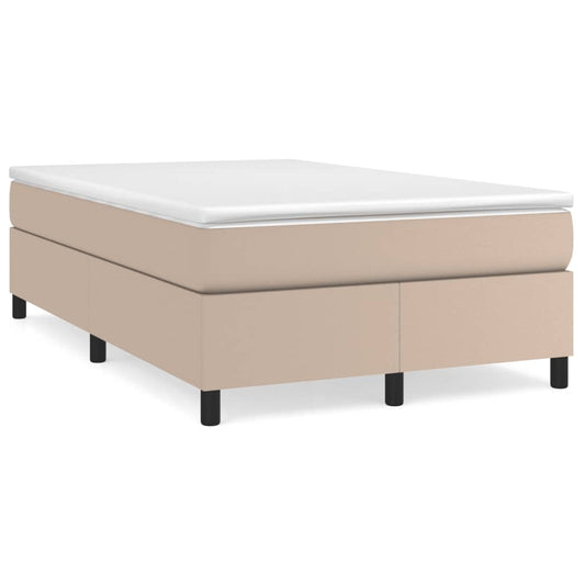 Boxspringbett Matratze Cappuccino-Braun 120x190 cm Kunstleder