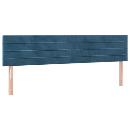 Boxspringbett mit Matratze & LED Dunkelblau 120x190 cm Samt