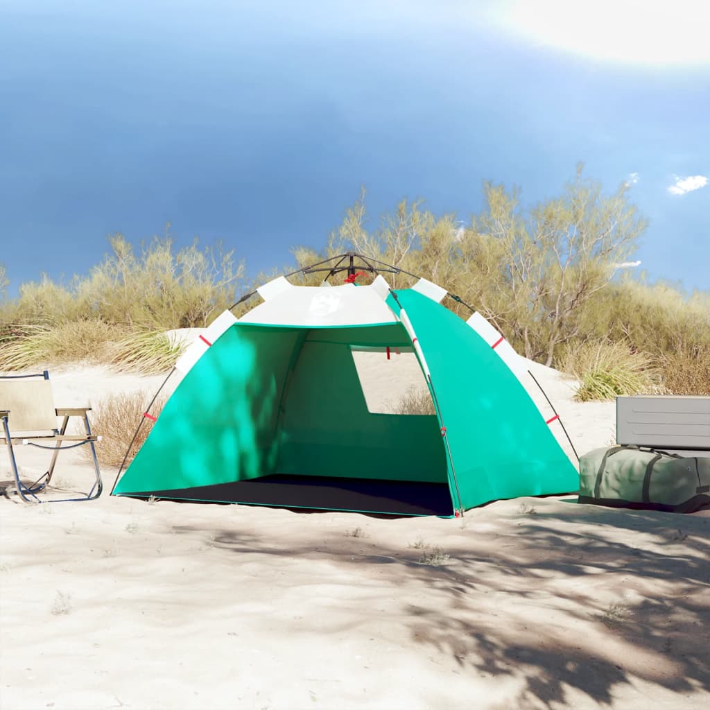 Strandzelt 2 Personen Seegrün Quick Release Wasserdicht