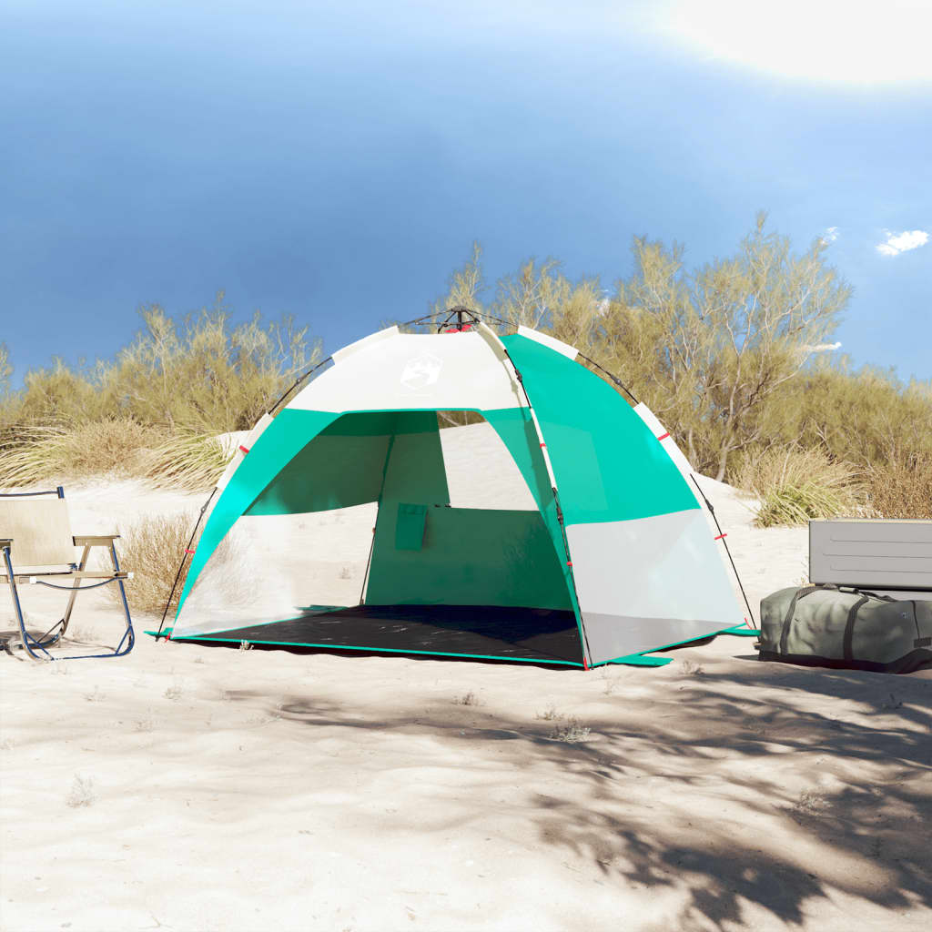 Strandzelt 2 Personen Seegrün Quick Release Wasserdicht