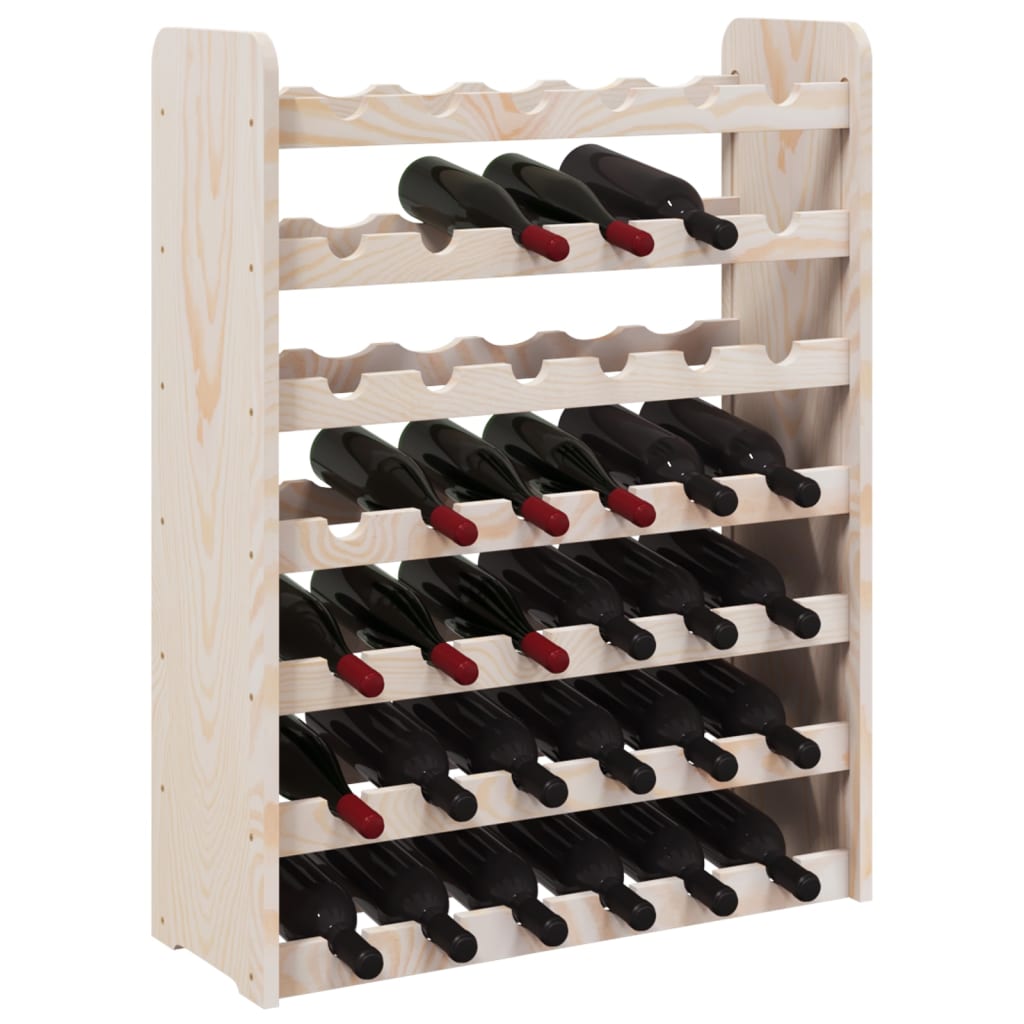 Weinregal 67,5x25x87 cm Massivholz Kiefer