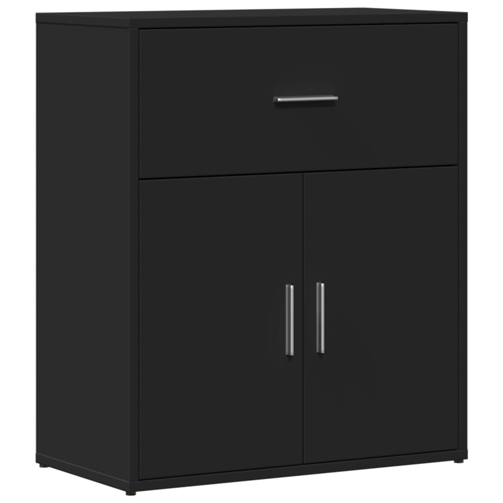 Sideboards 2 Stk. Schwarz 60x31x70 cm Holzwerkstoff