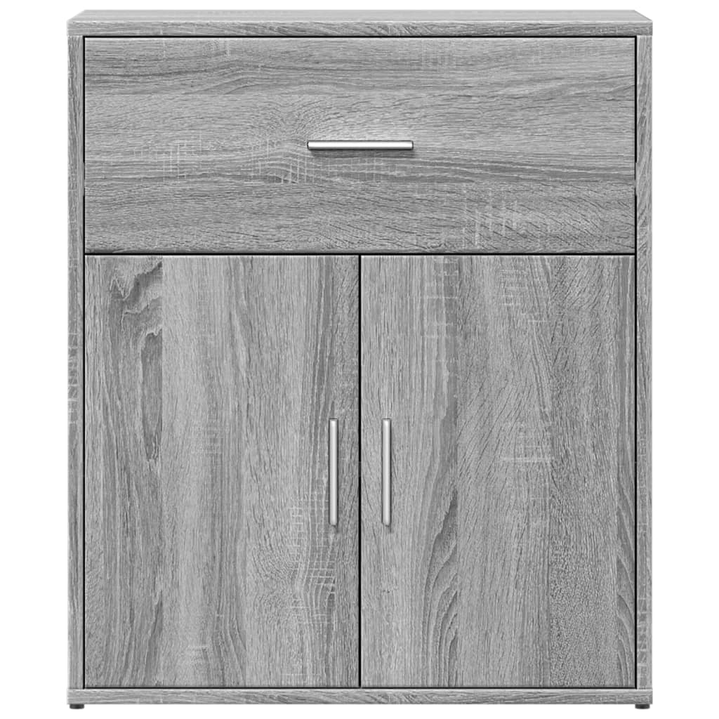 Sideboards 2 Stk. Grau Sonoma-Eiche 60x31x70 cm Holzwerkstoff