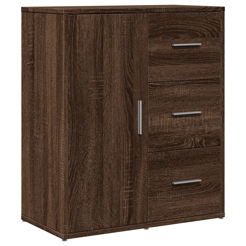 Sideboards 2 Stk. Braun Eichen-Optik 60x31x70 cm Holzwerkstoff