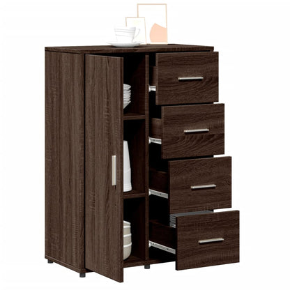 Sideboards 2 Stk. Braun Eichen-Optik 60x31x84 cm Holzwerkstoff