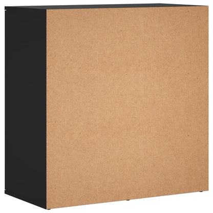 Sideboards 2 Stk. Schwarz 79x38x80 cm Holzwerkstoff
