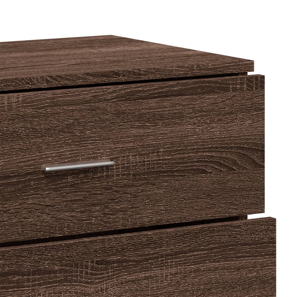 Sideboards 3 Stk. Braun Eichen-Optik Holzwerkstoff