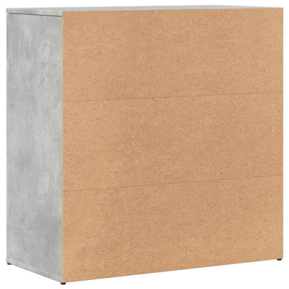Sideboards 2 Stk. Betongrau 79x38x80 cm Holzwerkstoff