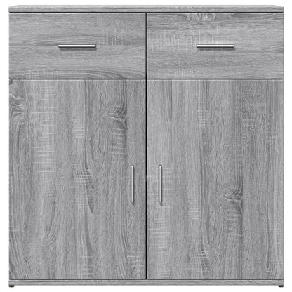 Sideboards 2 Stk. Grau Sonoma 79x38x80 cm Holzwerkstoff