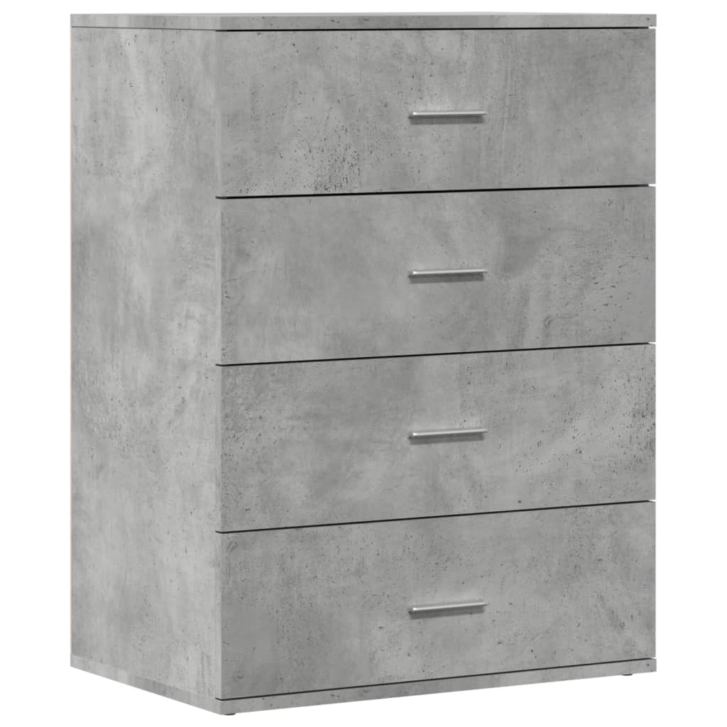 Sideboards 2 Stk. Betongrau 60x39x80 cm Holzwerkstoff