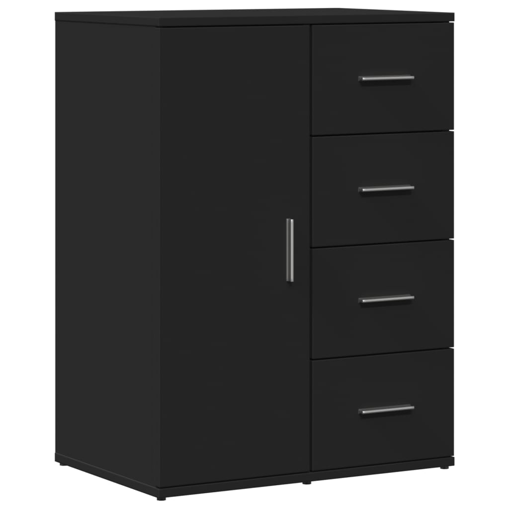 Sideboards 2 Stk. Schwarz 59x39x80 cm Holzwerkstoff