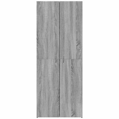 Aktenschrank Grau Sonoma 60x32x153 cm Holzwerkstoff