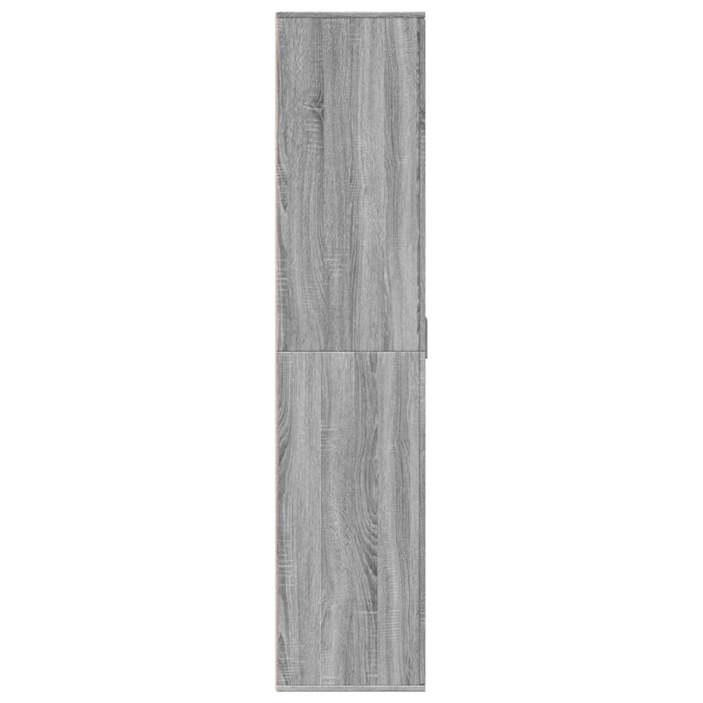 Schuhschrank Grau Sonoma 80x39x178 cm Holzwerkstoff