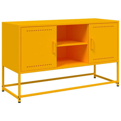 TV-Schrank Senfgelb 100,5x39x60,5 cm Stahl