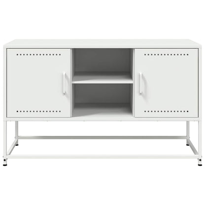 TV-Schrank Weiß 100,5x39x60,5 cm Stahl