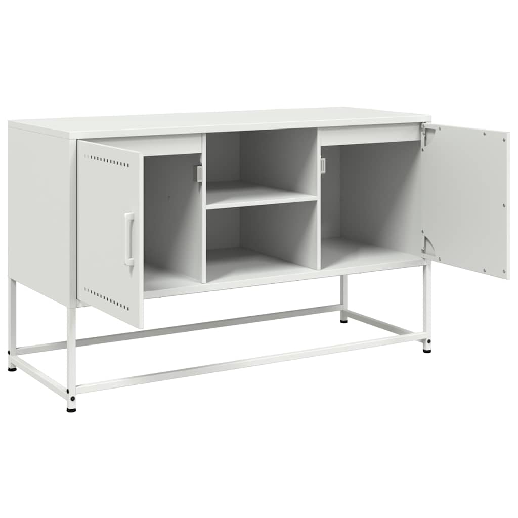TV-Schrank Weiß 100,5x39x60,5 cm Stahl