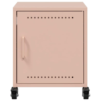 Nachttisch Rosa 36x38,5x43,5 cm Stahl