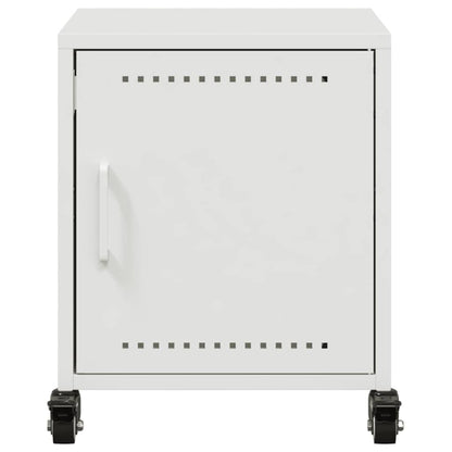 Nachttische 2 Stk. Weiß 36x39x43,5 cm Stahl