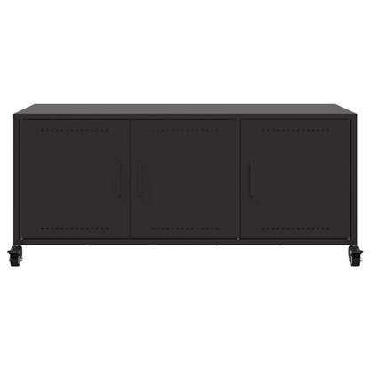 TV-Schrank Schwarz 100,5x39x43,5 cm Stahl