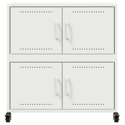 Sideboard Weiß 68,5x39x72 cm Stahl