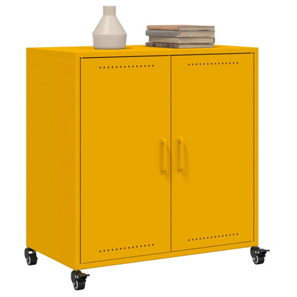 Sideboard Senfgelb 68x39x72 cm Stahl