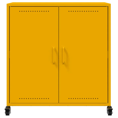 Sideboard Senfgelb 68x39x72 cm Stahl