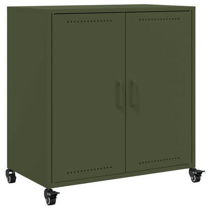 Sideboard Olivgrün 68x39x72 cm Stahl