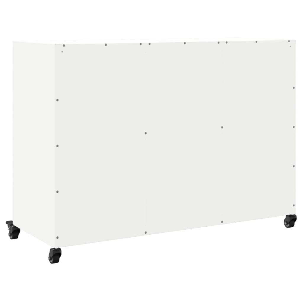 Sideboard Weiß 100,5x39x72 cm Stahl