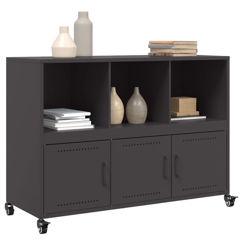 Sideboard Schwarz 100,5x39x72 cm Stahl