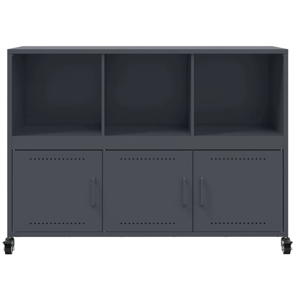 Sideboard Anthrazit 100,5x39x72 cm Stahl