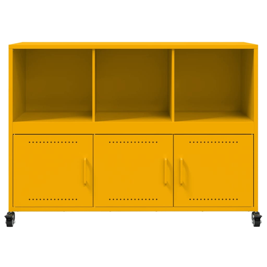 Sideboard Senfgelb 100,5x39x72 cm Stahl