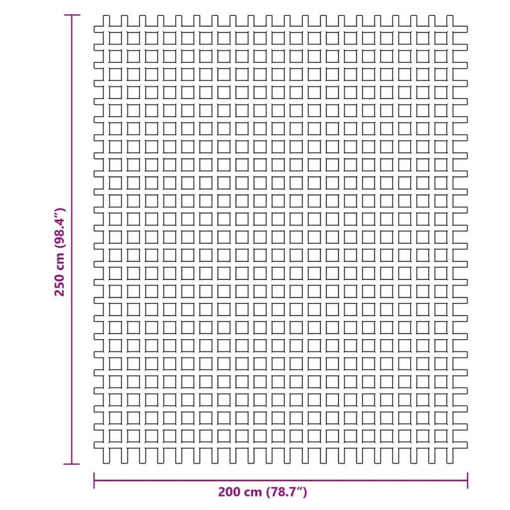 Campingteppich Anthrazit 2,5x2 m