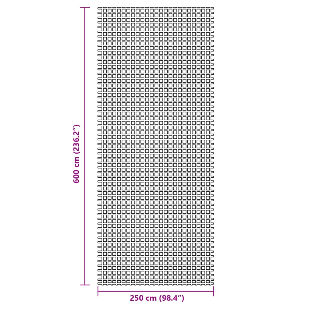 Campingteppich Anthrazit 6x2,5 m