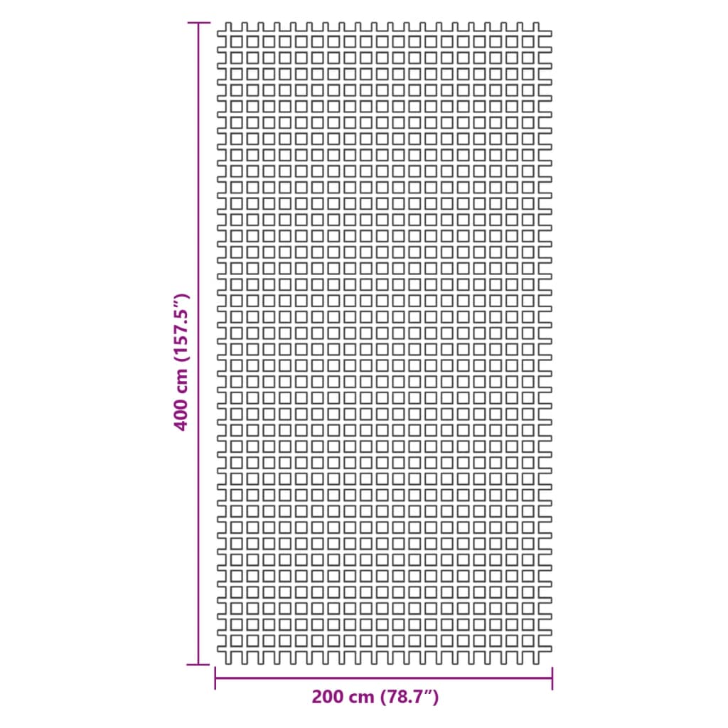 Campingteppich Blau 4x2 m