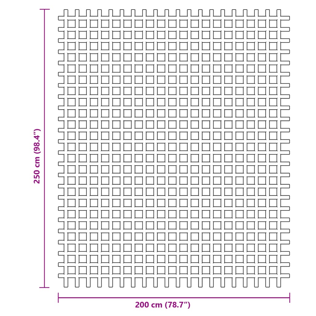 Campingteppich Blau 2,5x2 m