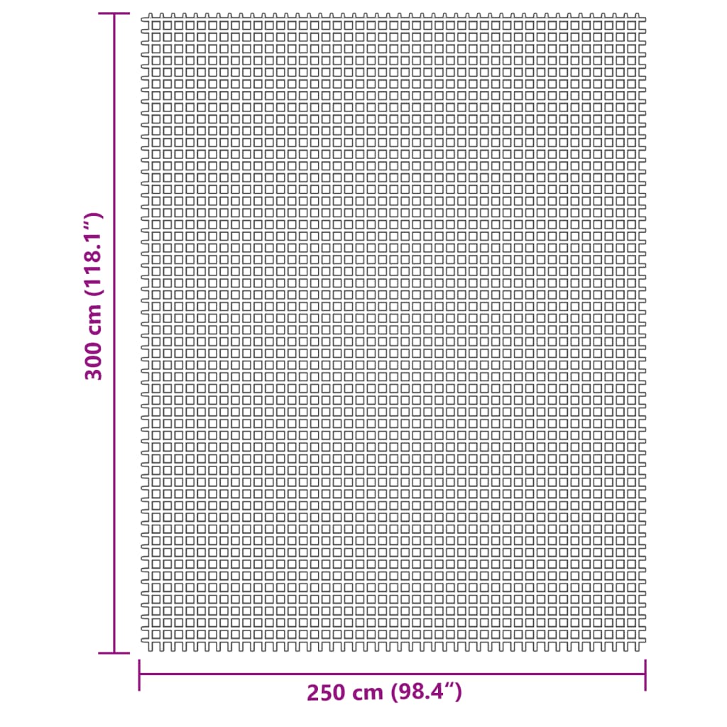 Campingteppich Hellgrau 3x2,5 m