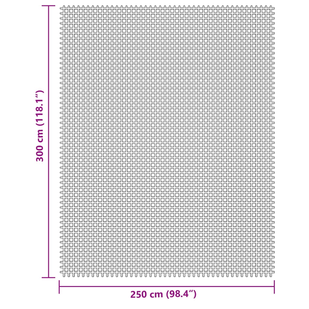 Campingteppich Creme 3x2,5 m