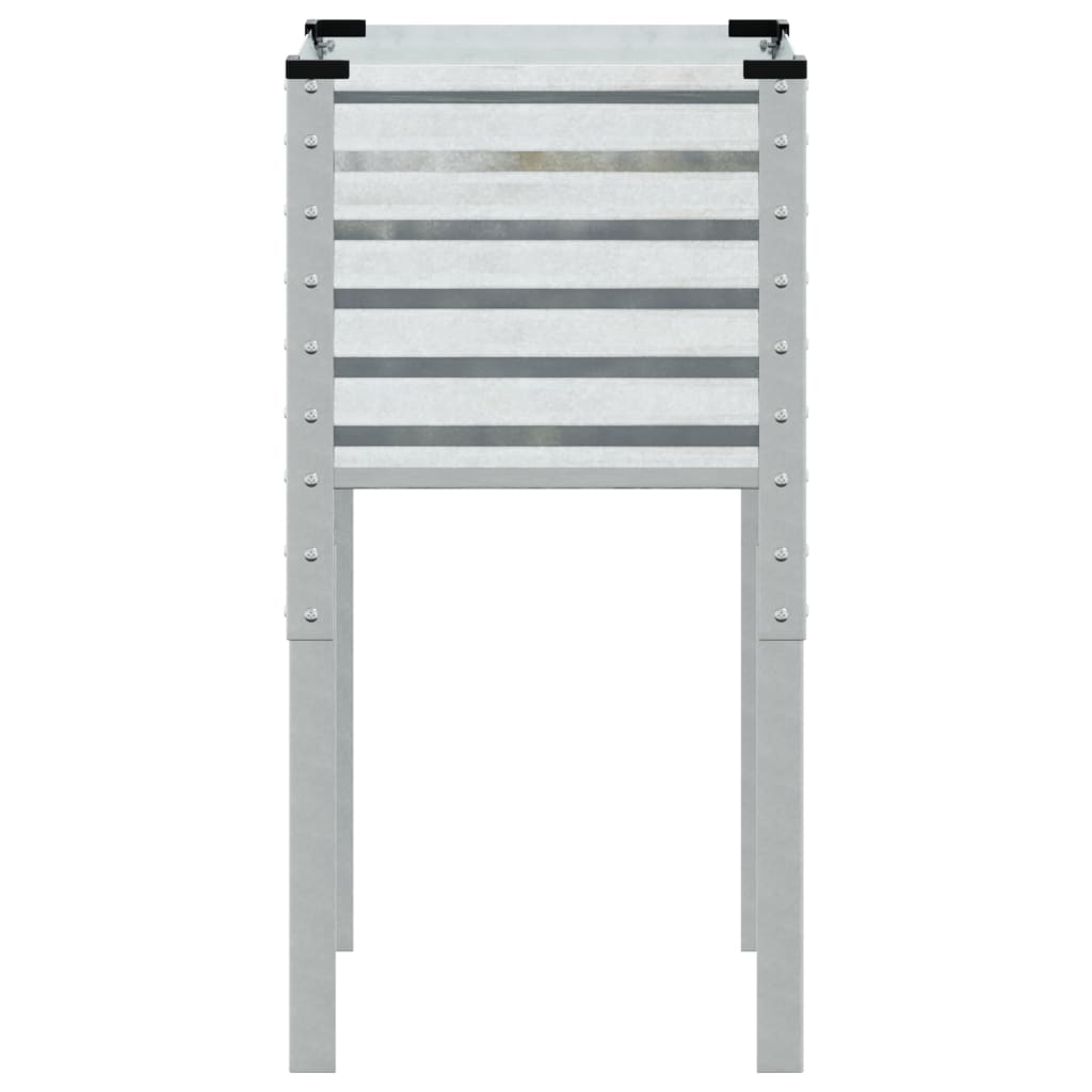 Garten-Pflanzgefäß 45 x 45 x 88 cm Verzinkter Stahl