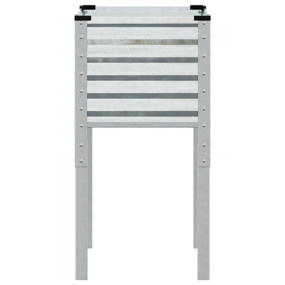 Garten-Pflanzgefäß 45 x 45 x 88 cm Verzinkter Stahl