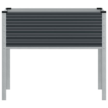 Garten-Pflanzgefäß Anthrazit 100 x 45 x 90 cm Stahl