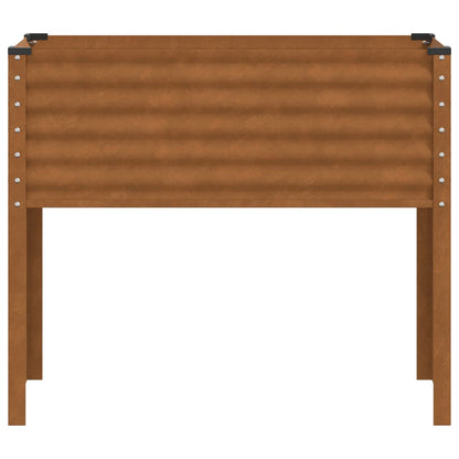 Gartenpflanzgefäß 100 x 45 x 90 cm Verwitterungsstahl