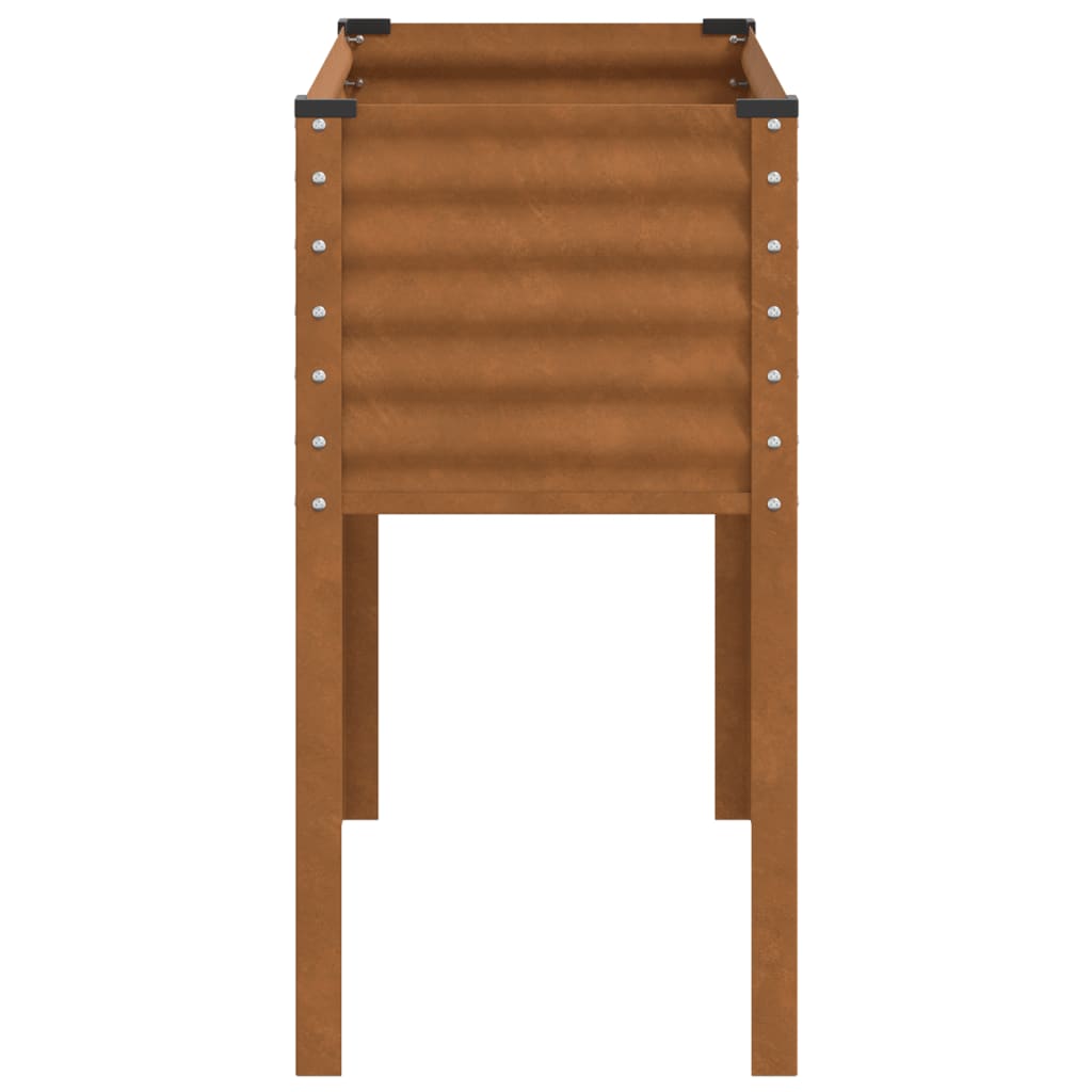 Gartenpflanzgefäß 100 x 45 x 90 cm Verwitterungsstahl