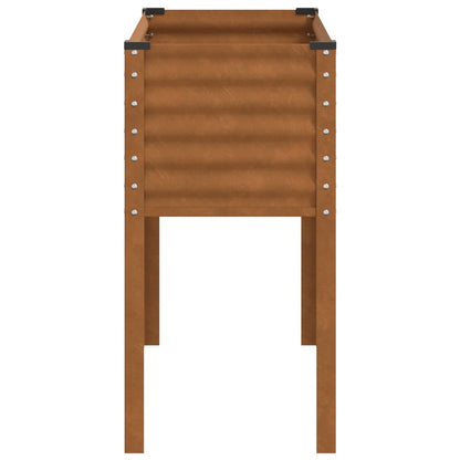 Gartenpflanzgefäß 100 x 45 x 90 cm Verwitterungsstahl