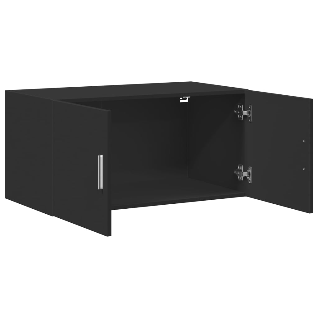 Wandschrank Schwarz 80x42,5x40 cm Holzwerkstoff