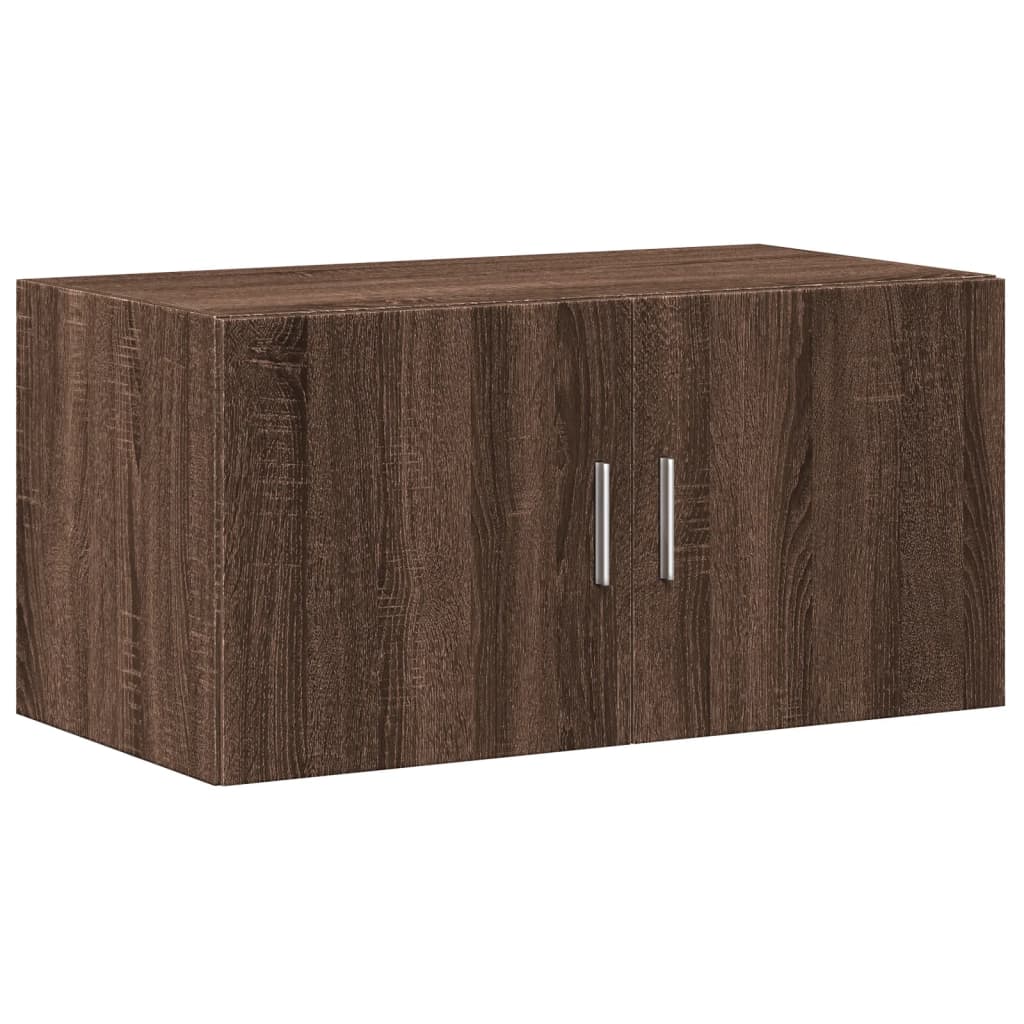 Wandschrank Braun Eichen-Optik 80x42,5x40 cm Holzwerkstoff