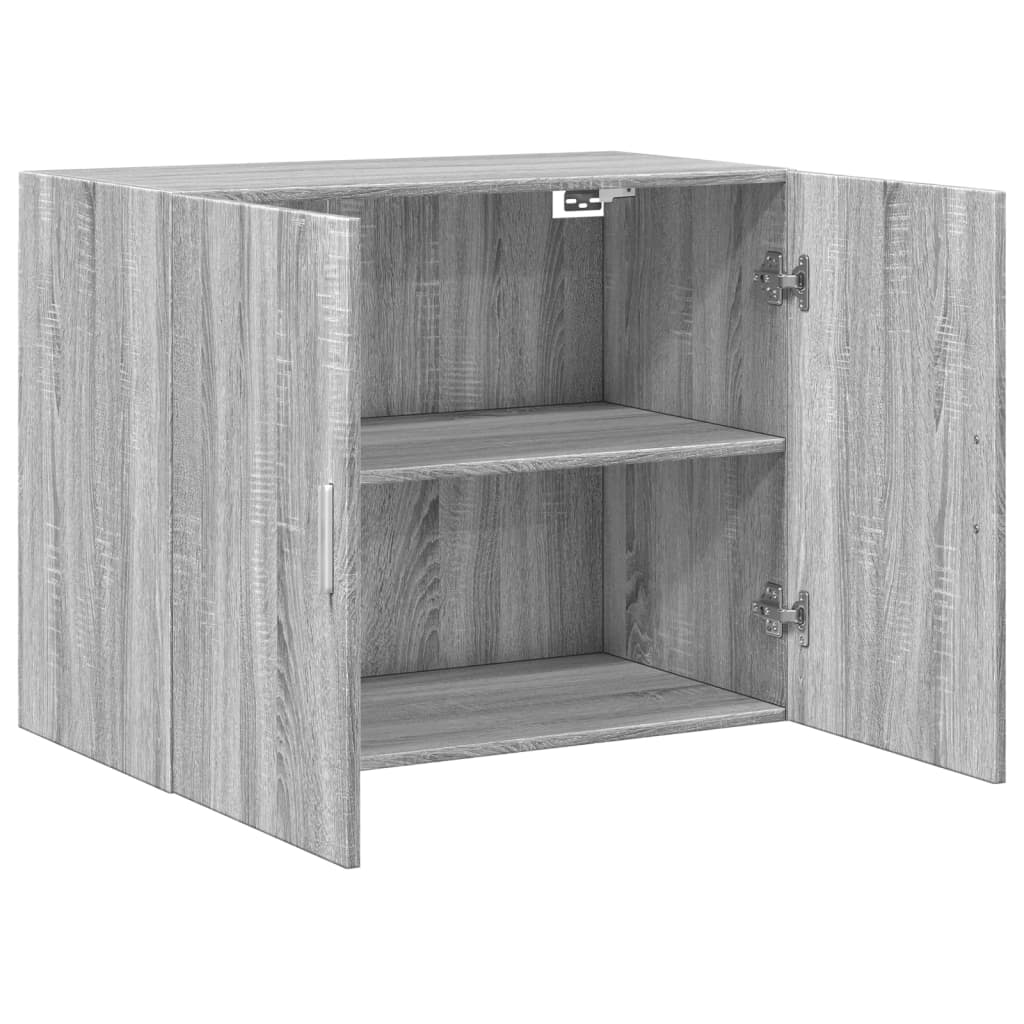 Wandschrank Grau Sonoma 80x42,5x64 cm Holzwerkstoff