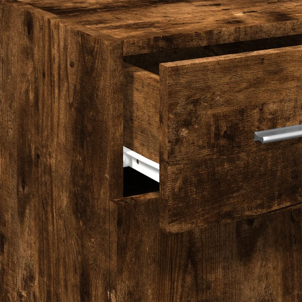 Sideboard Räuchereiche 30x42,5x93 cm Holzwerkstoff