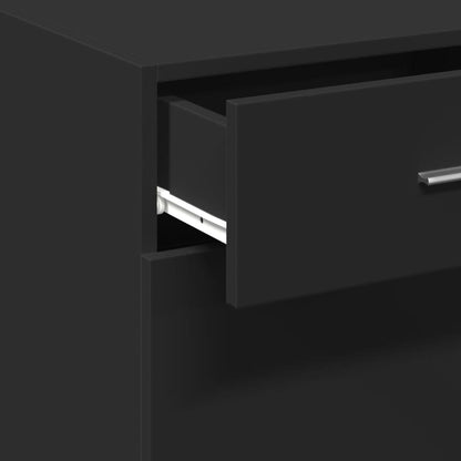 Sideboard Schwarz 50x42,5x93 cm Holzwerkstoff